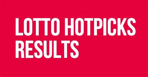 latest lotto hotpicks results|Lotto HotPicks Results.